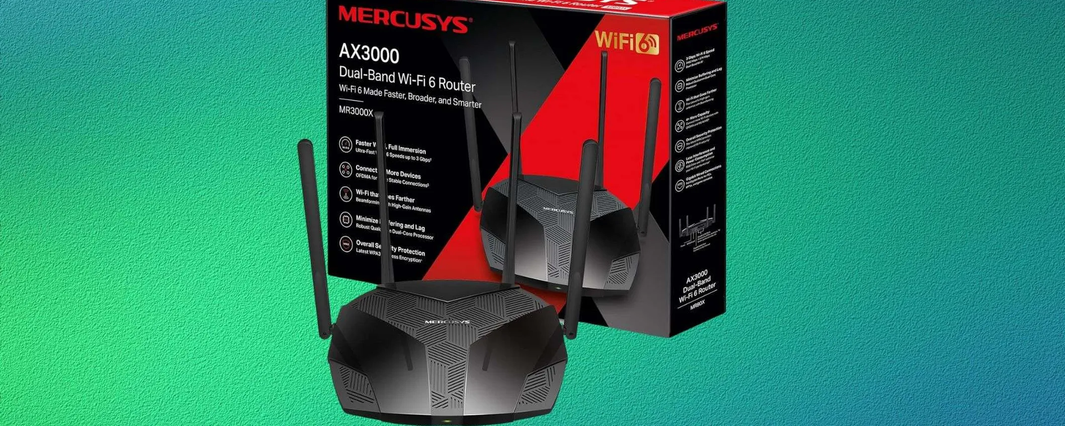 Mercusys TP-Link MR3000X: il router Wi-Fi 6 che rivoluziona la tua connessione internet