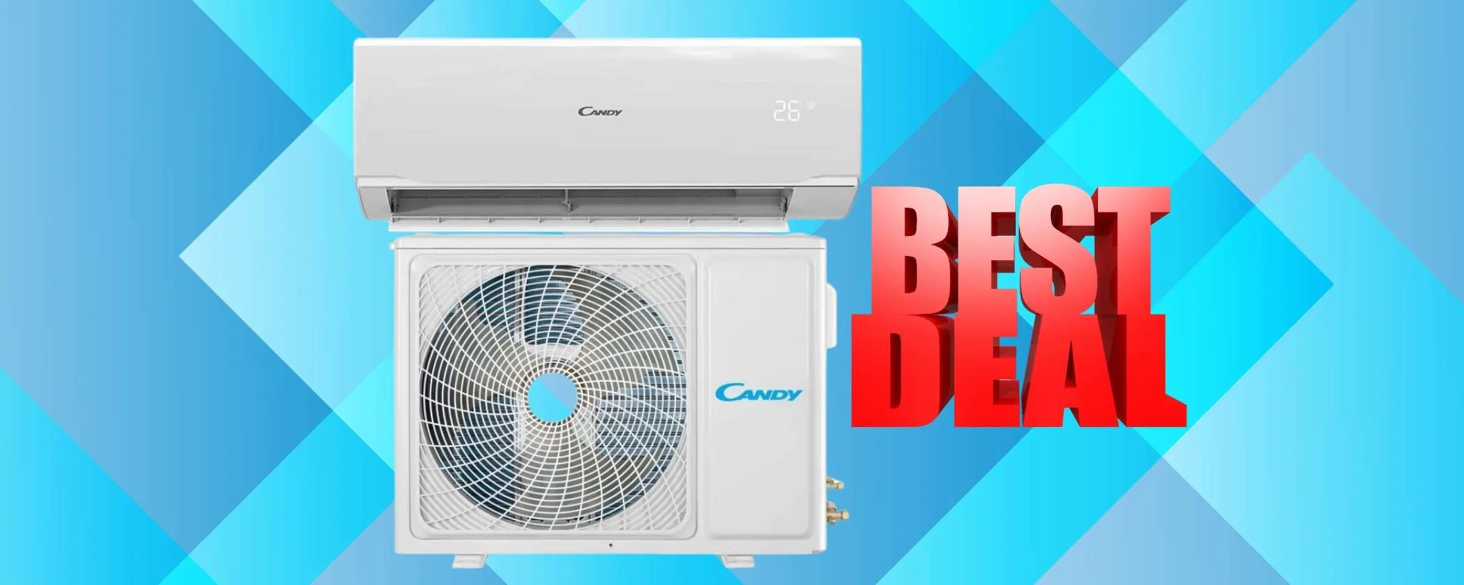 Affronta il caldo con il climatizzatore Candy da 9000 BTU a un PREZZACCIO
