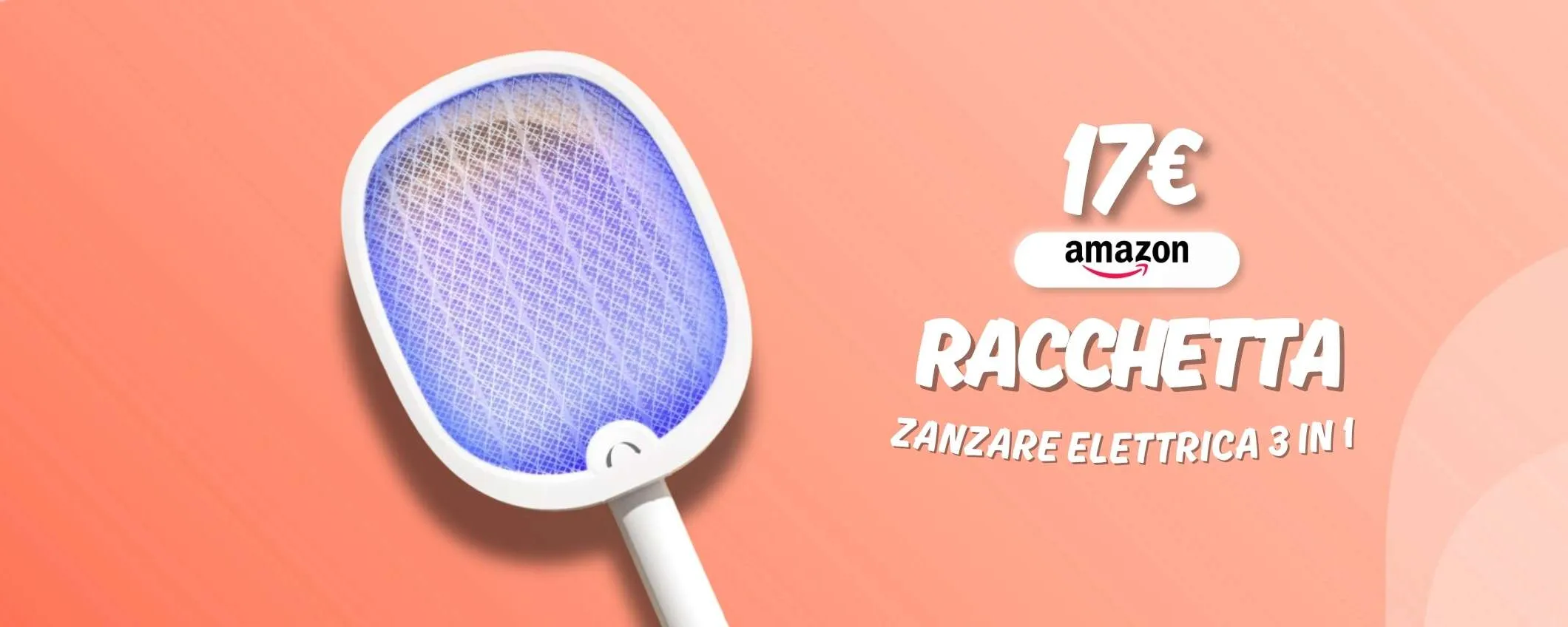 Zanzare ADDIO con la racchetta elettrica definitiva: efficacie e sicura