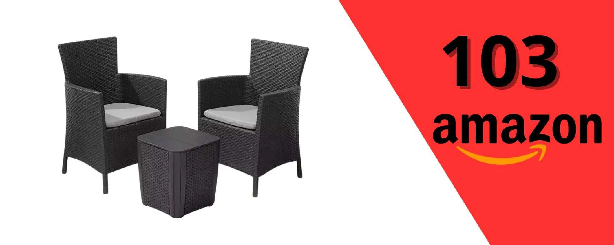 Arreda il balcone con stile: set Keter in offerta a meno di 105€
