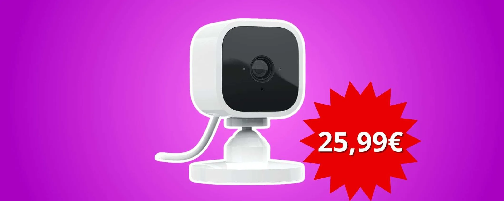 Blink Mini: sicurezza smart per la tua casa a soli 25,99€