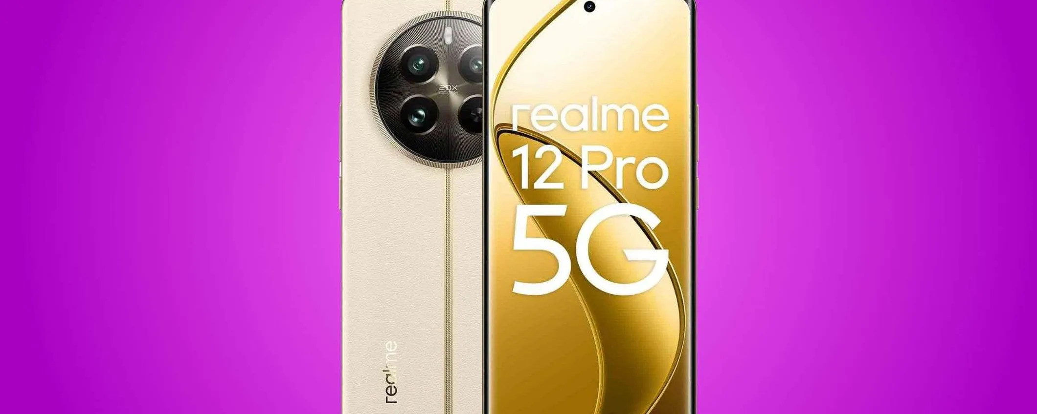 Realme 12 Pro 5G: tecnologia avanzata e design elegante con il 38% di sconto