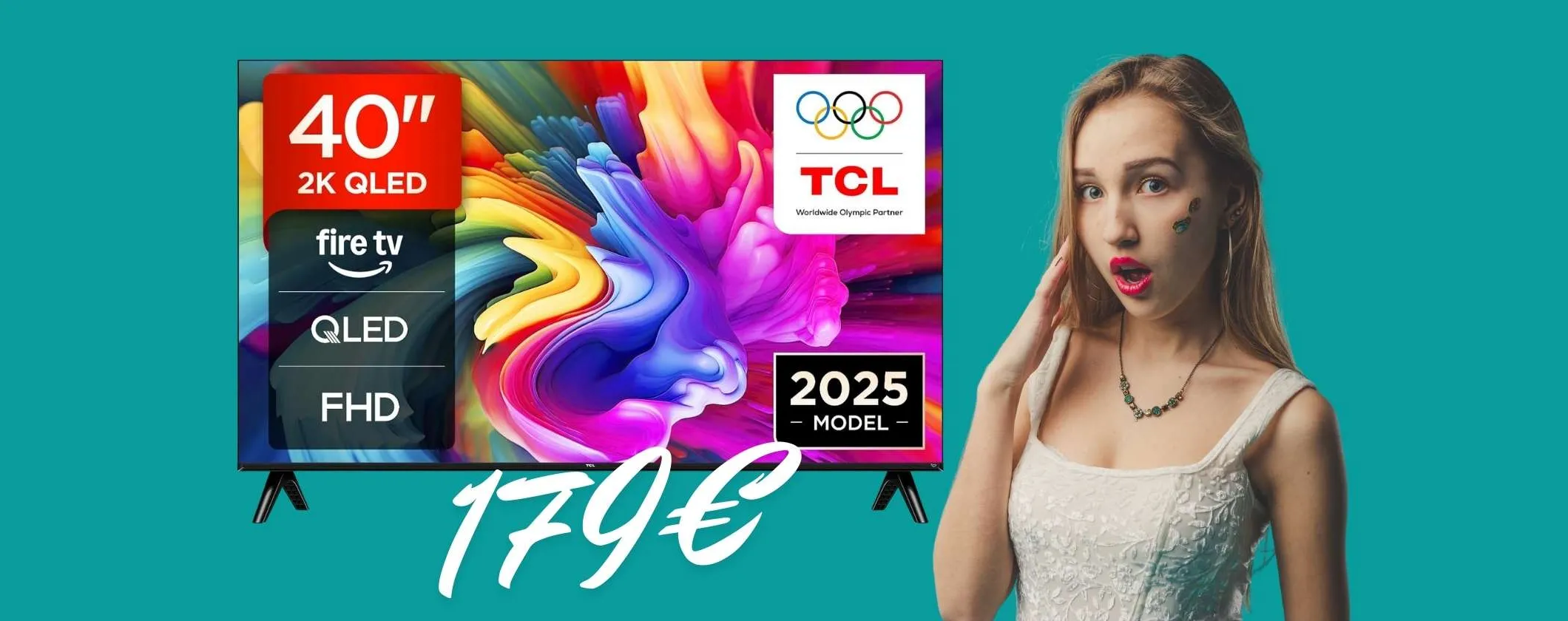 Smart TV TCL da 40 pollici FHD QLED a un prezzo da svenimento, solo 179€