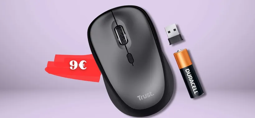 Trust Yvi+ è il mouse wireless ambidestro SILENZIOSO e a soli 9€