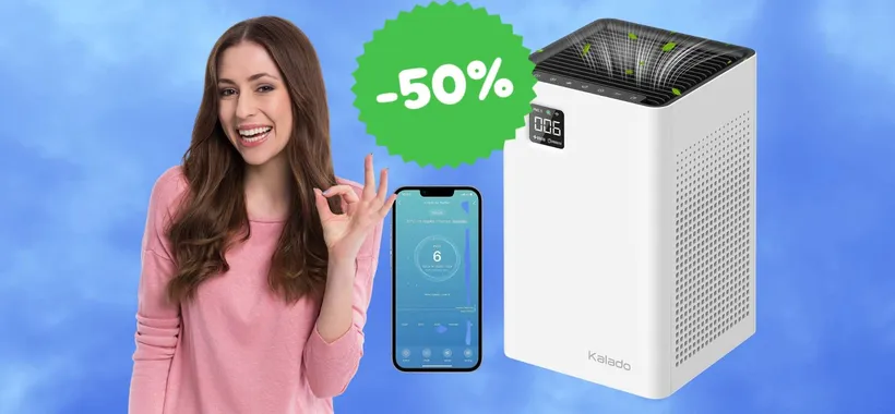 Purificatore d'aria smart fino a 1300 mq compatibile con Alexa (-50%)