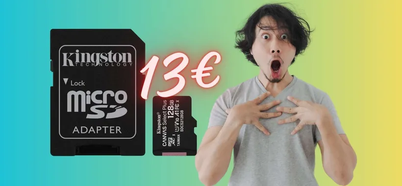 Kingston Canvas Select Plus: la microSD da 128GB tua con APPENA 13€