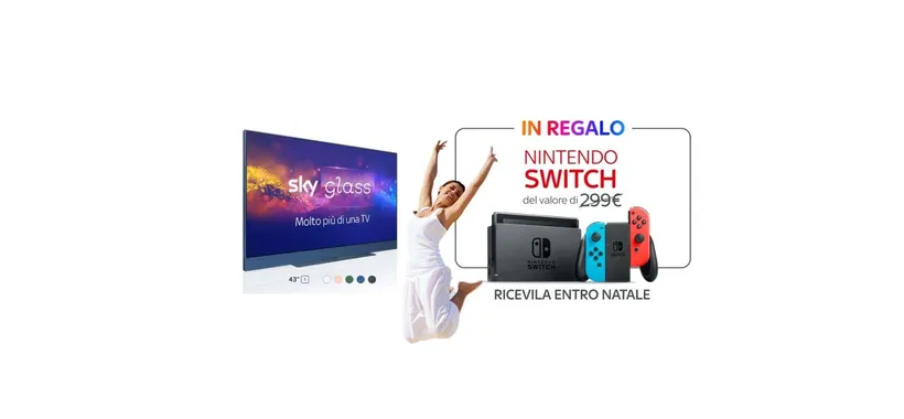 Acquista Sky Glass: subito in REGALO una Nintendo Switch