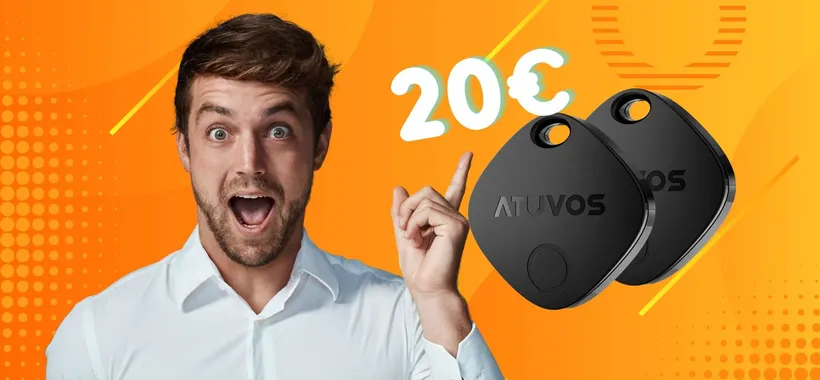 Mai più oggetti smarriti con ATUVOS Smart Air Tracker Tag, 2 localizzatori a 20€