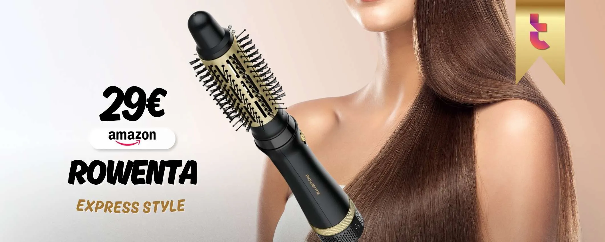 Con Rowenta Express Style 4 pieghe facilissime e capelli perfetti (29€)