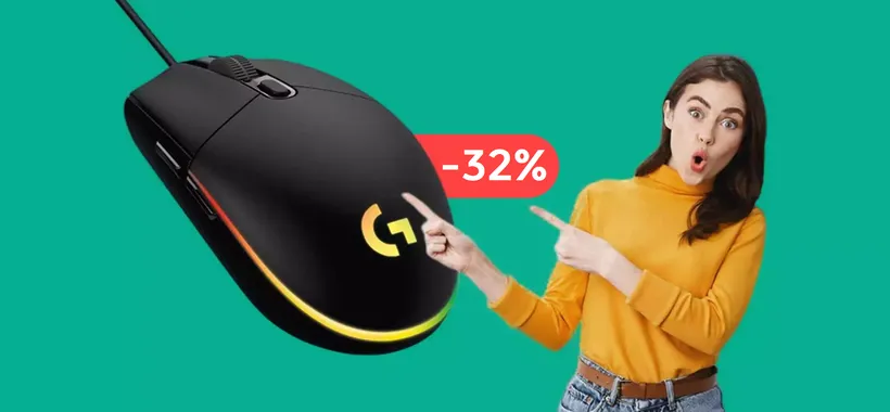 Mouse gaming Logitech, LUMINOSO ed INFALLIBILE: con 27€ è già tuo