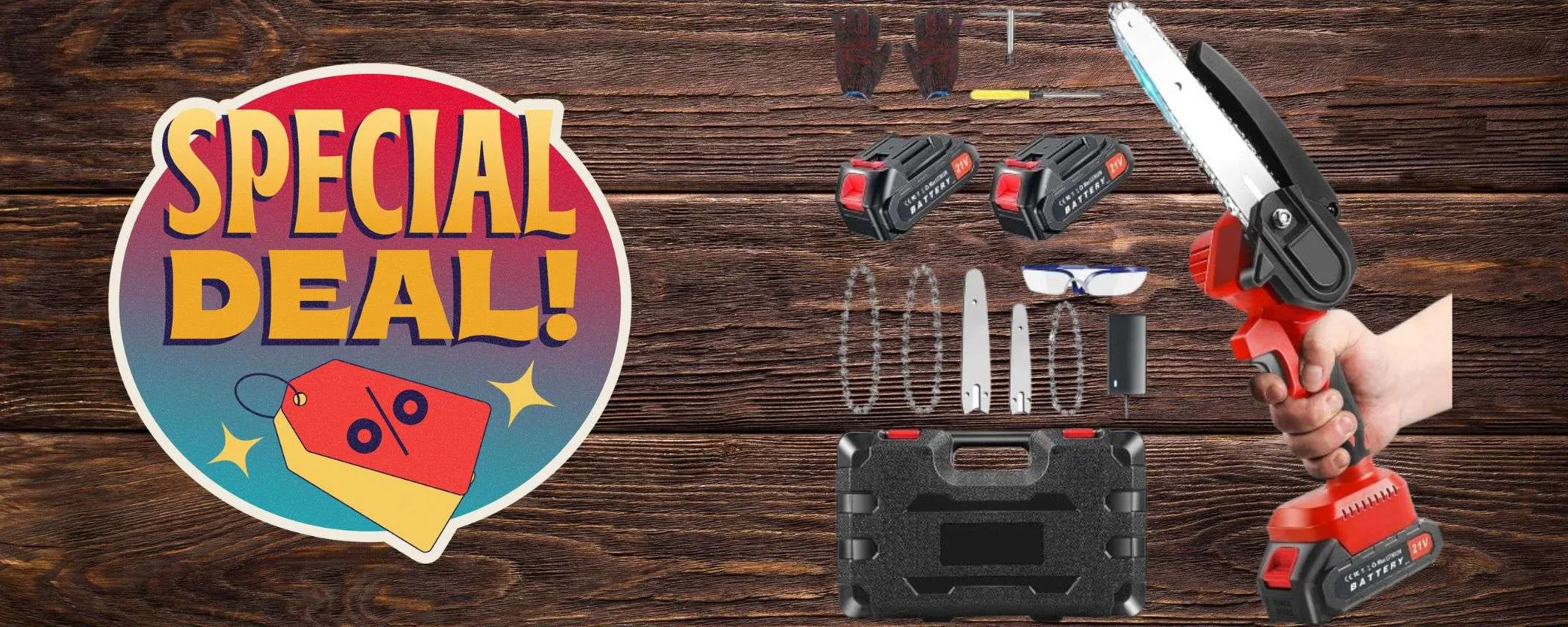 Amazon TERRORIZZA Leroy Merlin: motosega, 2 batterie e accessori a 35€