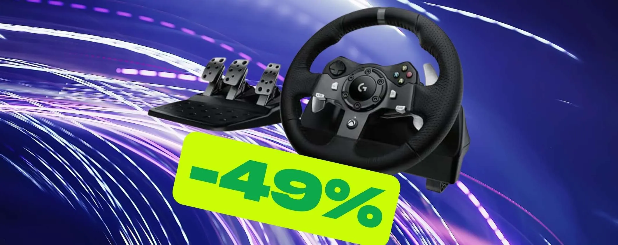 Logitech G920 Driving Force: volante da corsa e pedali per correre davvero