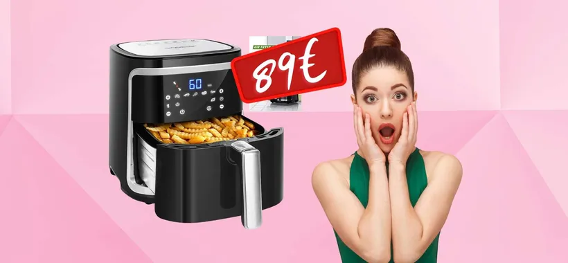 Friggitrice ad aria da 7 litri a prezzo BOMBA su eBay, MENO di 90€