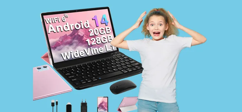 Tablet da 10 pollici con Android 14 e 128GB di memoria a soli 104€
