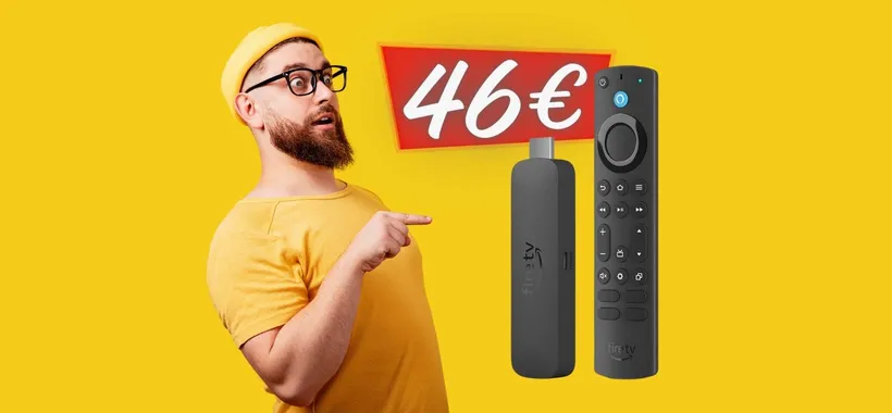 Fire TV Stick 4K Max al MINIMO STORICO: trasforma la tua TV con 46€
