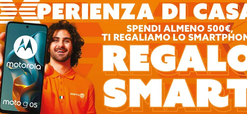 Volantino Expert, che bomba: ricevi uno smartphone Motorola GRATIS