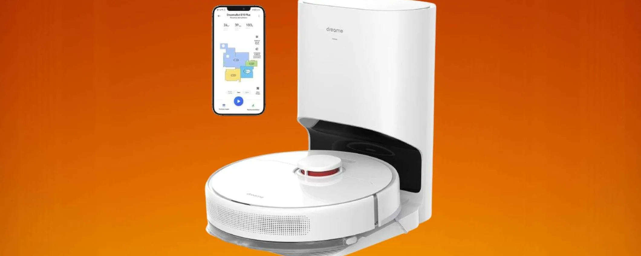 Dreame D10 Plus in offerta: meno di 300€ e ha lo svuotamento automatico