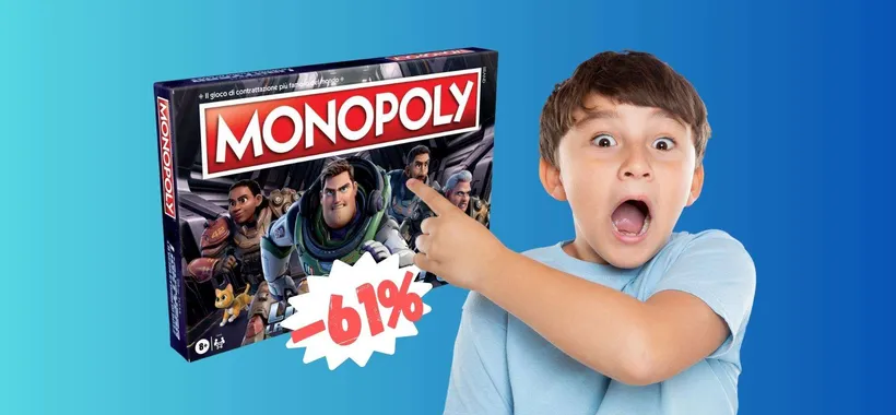 Monopoly edizione Lightyear in OFFERTA a 14€ su Amazon