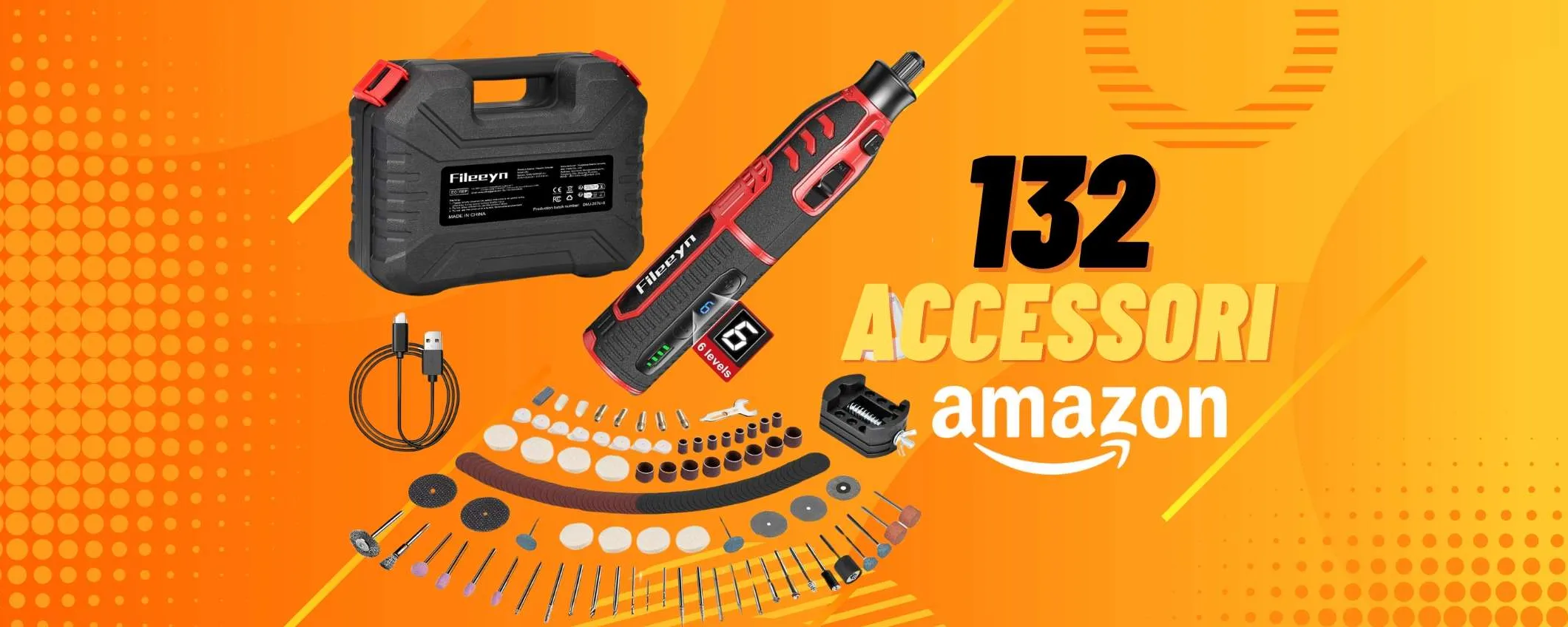 Con questo strumento multifunzione (132 accessori) fai di tutto e lo paghi solo 26€