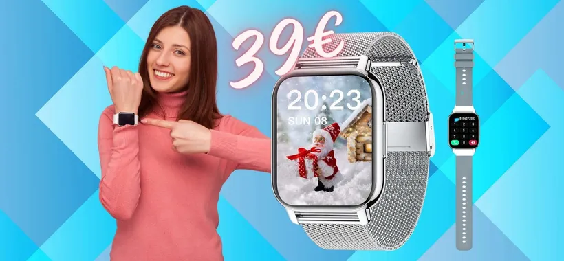 Smartwatch ECONOMICO con microfono incorporato? Solo 39€ su Amazon
