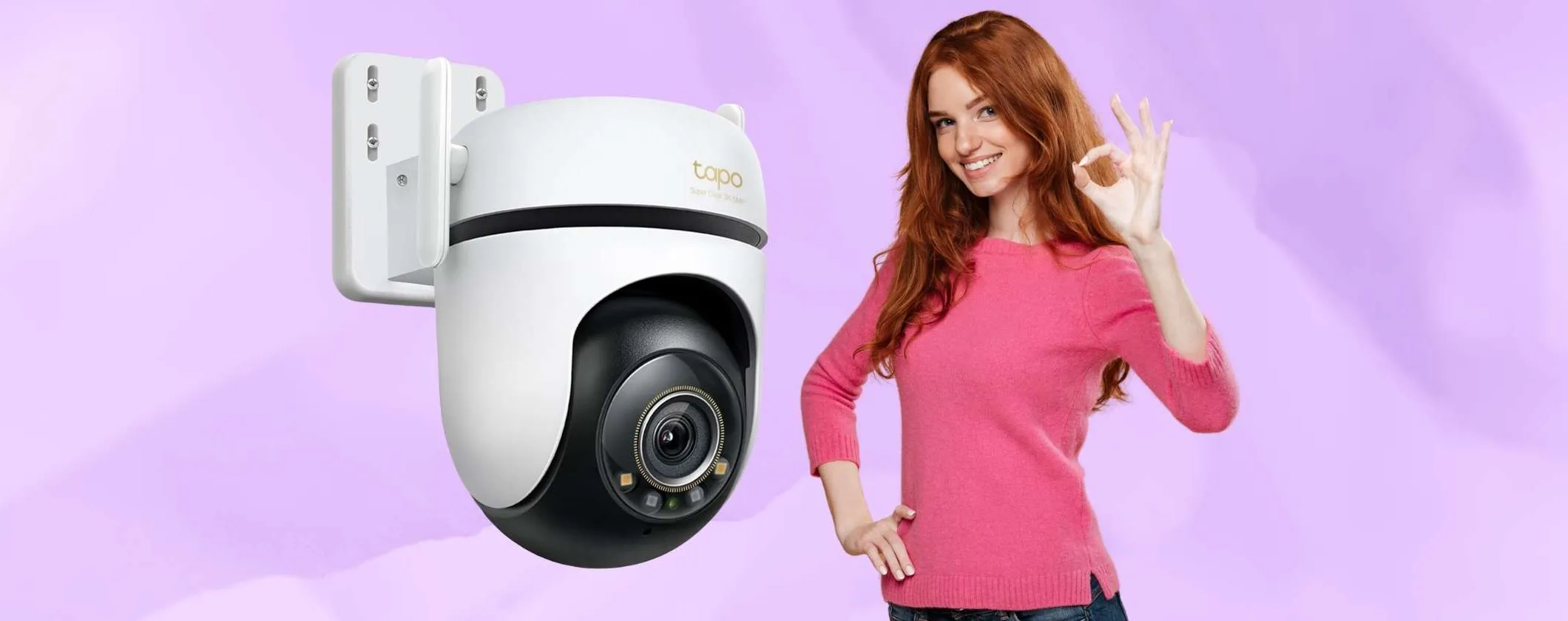 Telecamera WiFi Tapo C530WS con visione notturna, rilevamento AI e IP66