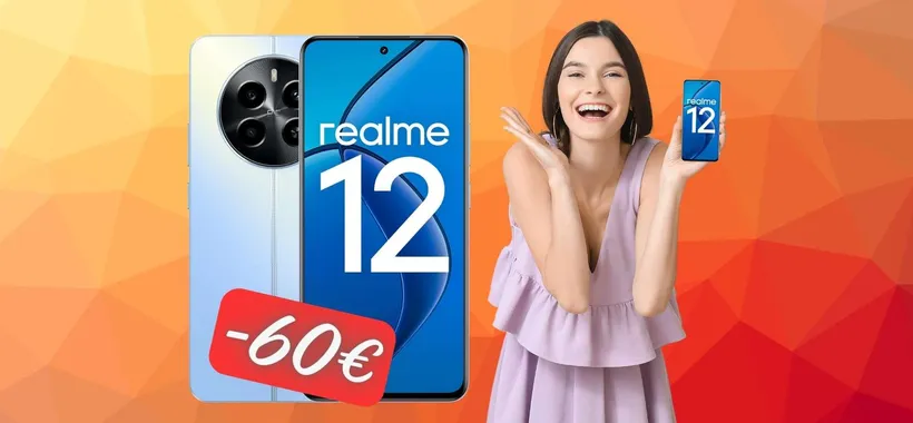Realme 12 da 256GB con Snapdragon 685 e display AMOLED 120Hz a -60€
