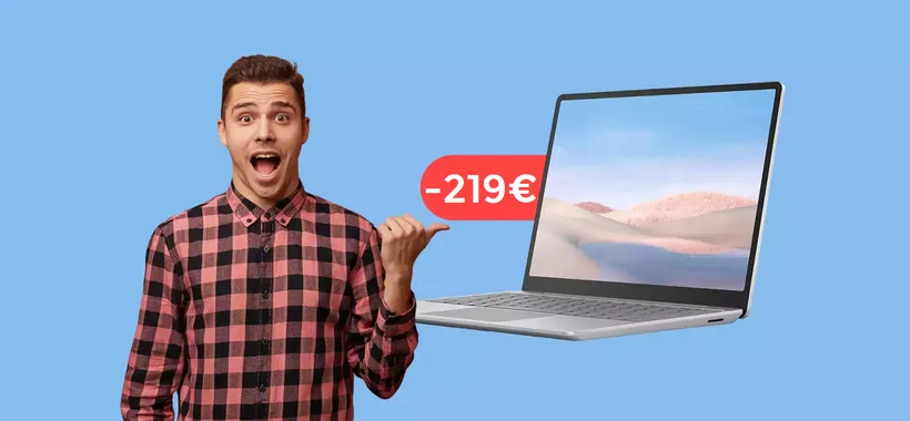 Microsoft Surface Laptop Go: SCONTO irripetibile su Amazon (-219€)