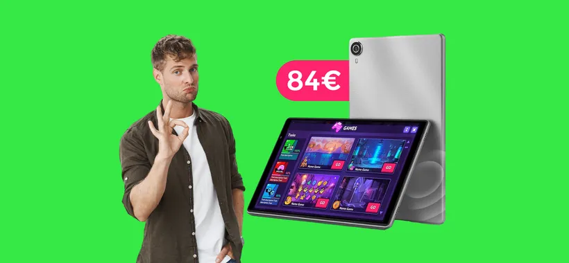 Tablet Android nuovo di zecca ad appena 84€: l'occasione è ADESSO