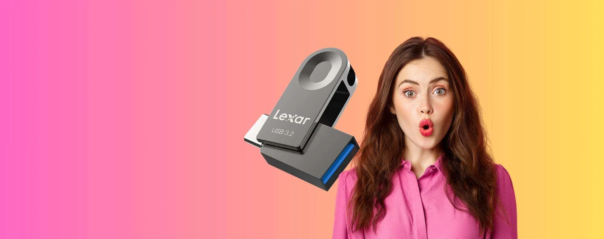 Super Black Friday: Chiavetta USB Lexar 2 in 1 64GB a soli 12€