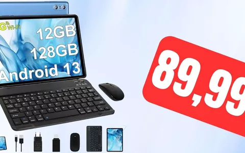 Questo tablet Android 13 ricco di accessori costa solo 89,99€ su