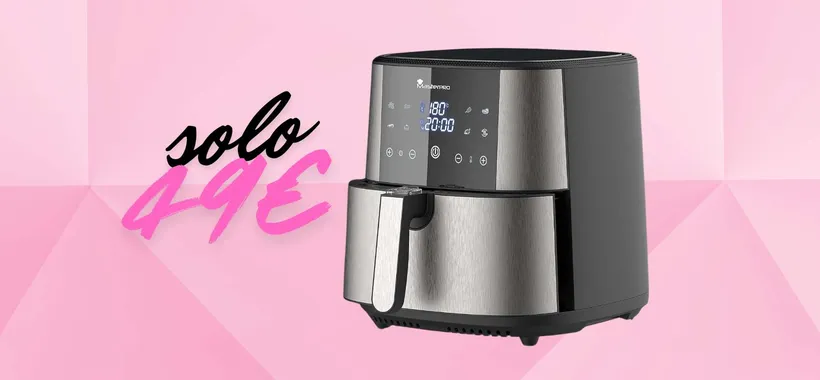 Amazon IMPAZZISCE: friggitrice ad aria da 6L a soli 49€, un AFFARE
