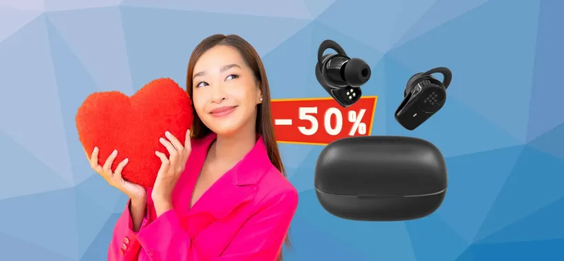 Auricolari true wireless con 40 ore di audio a prezzo DIMEZZATO (50%)
