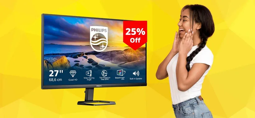 Monitor QHD Philips da 27 pollici scontato del 25% è un best buy
