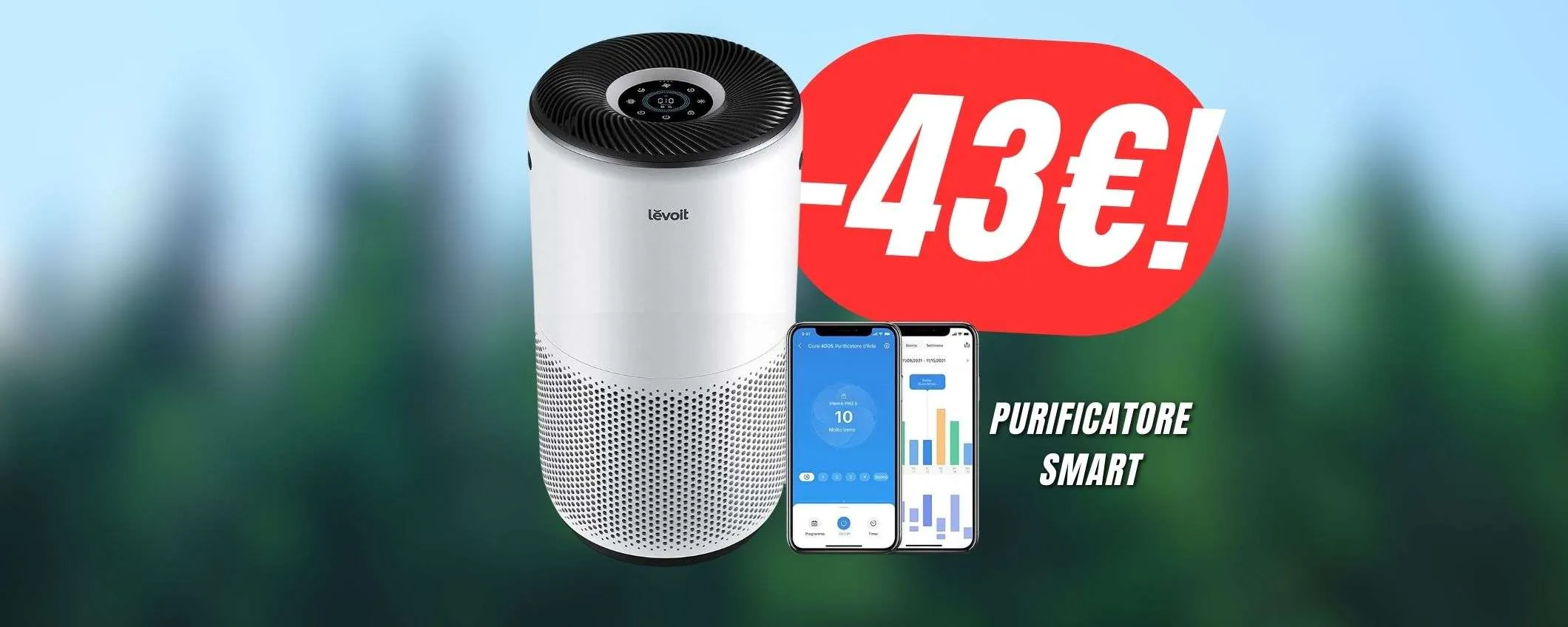 Con questo PURIFICATORE d'aria SMART dimenticherai di avere le allergie!