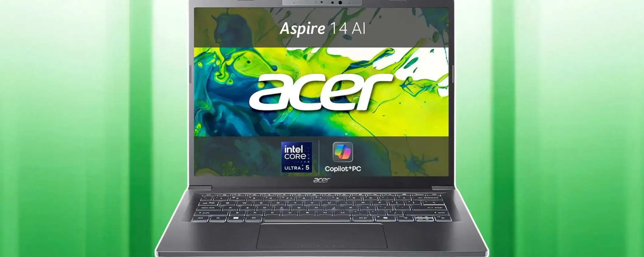 Laptop Acer con display OLED e Intel Core Ultra in SUPER SCONTO
