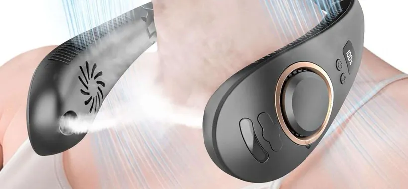 Il ventilatore da collo con NEBULIZZATORE è geniale: sconto 50% (13€)