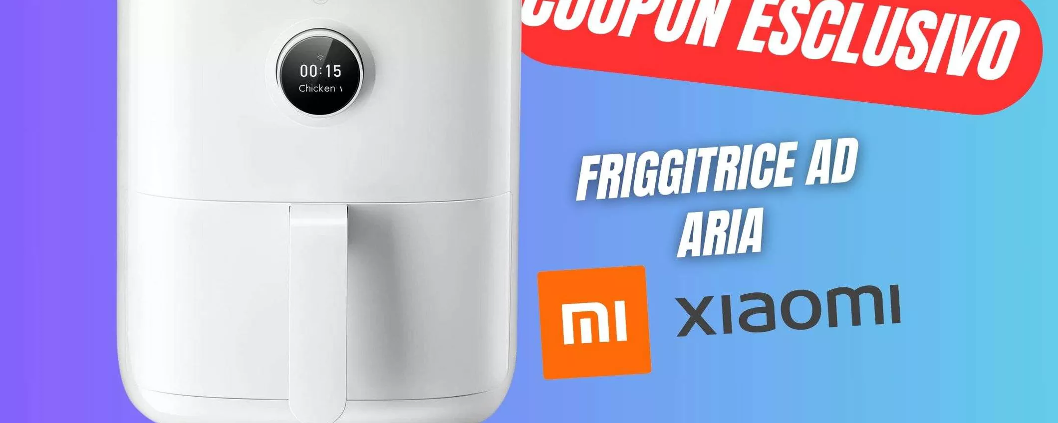 La bellissima Friggitrice ad Aria Xiaomi CROLLA a 63€ grazie al COUPON eBay!