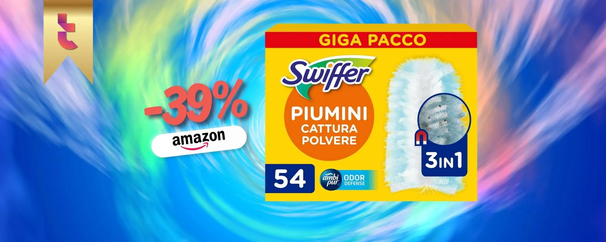 Giga pacco per Swiffer Duster, i piumini per casa senza polvere (-39%)