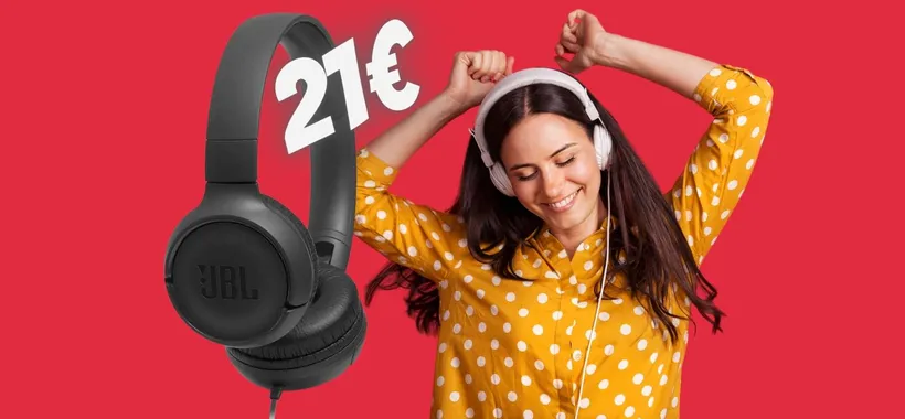 JBL Tune 500: solo 21€ per queste MAGNIFICHE cuffie On-ear