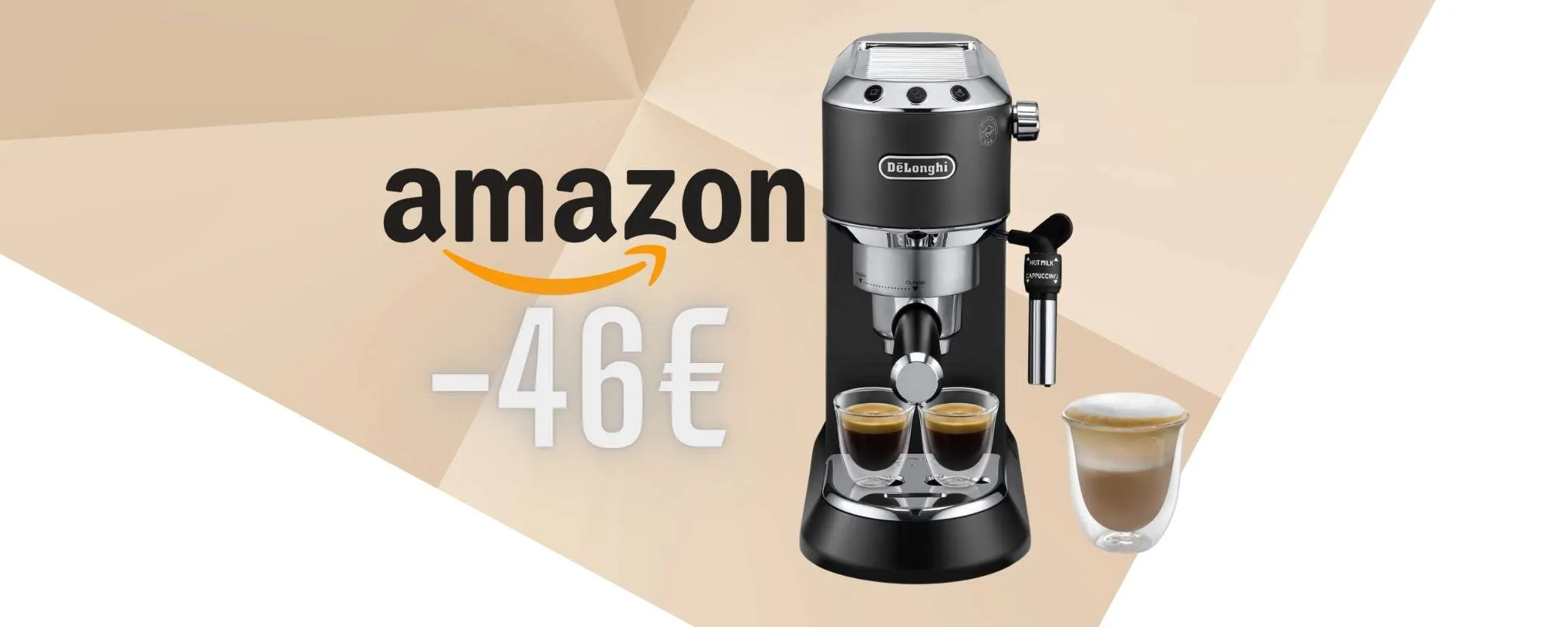De'Longhi Dedica: macchina per il caffè e il cappuccino come al bar (-23%)