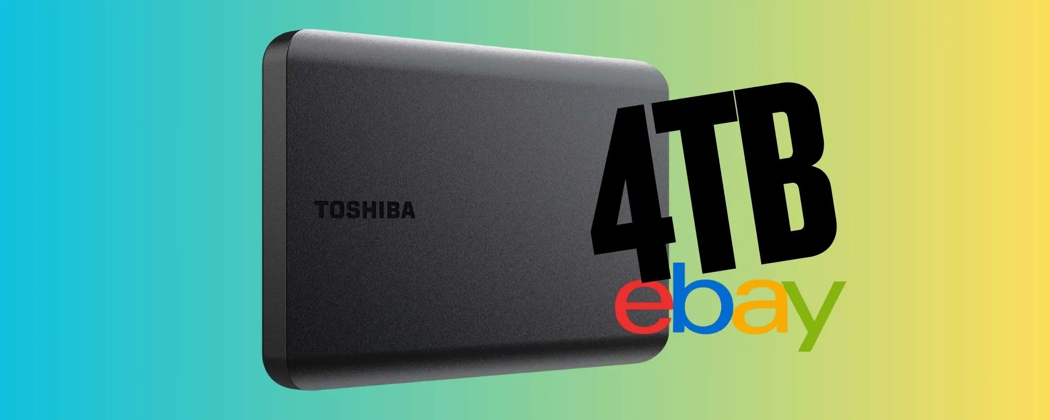 Hard Disk da 4TB Toshiba Canvio Basics: con CODICE SCONTO è da prendere ora