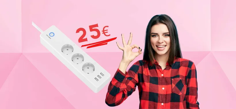 Ciabatta WiFi con 3 prese e 3 USB che controlli con l'app ad appena 25€