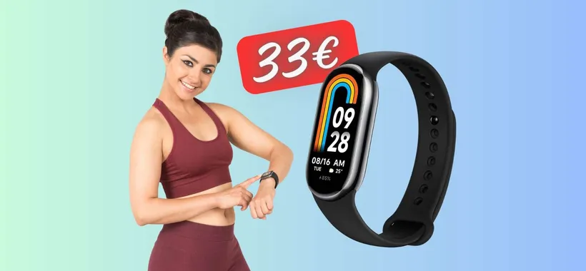 Xiaomi Smart Band 8 di nuovo al MINIMO STORICO Amazon, WoW