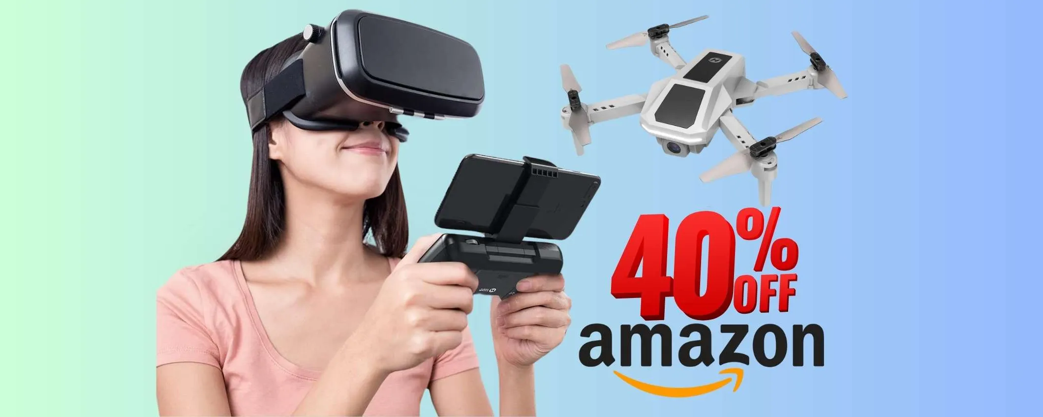 Drone con telecamera su Amazon con il CODICE SEGRETO al 40% di sconto