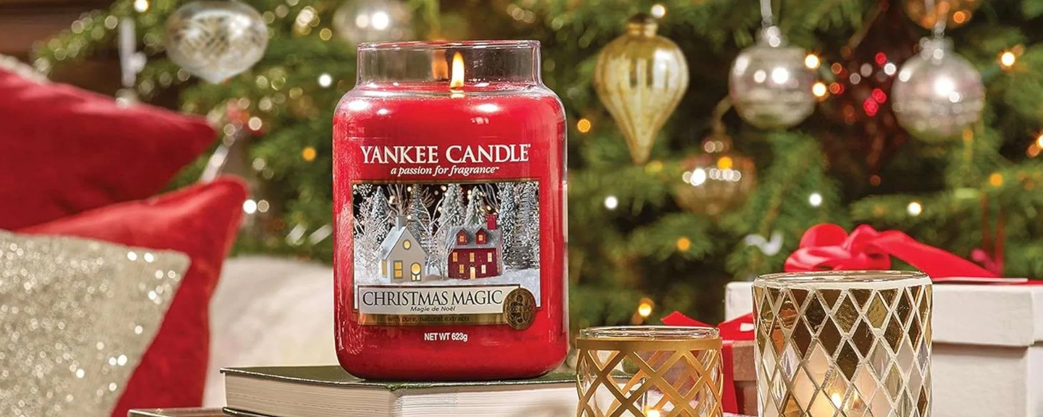 Candela natalizia profumata Yankee Candle in maxi offerta per il Black Friday (-43%)
