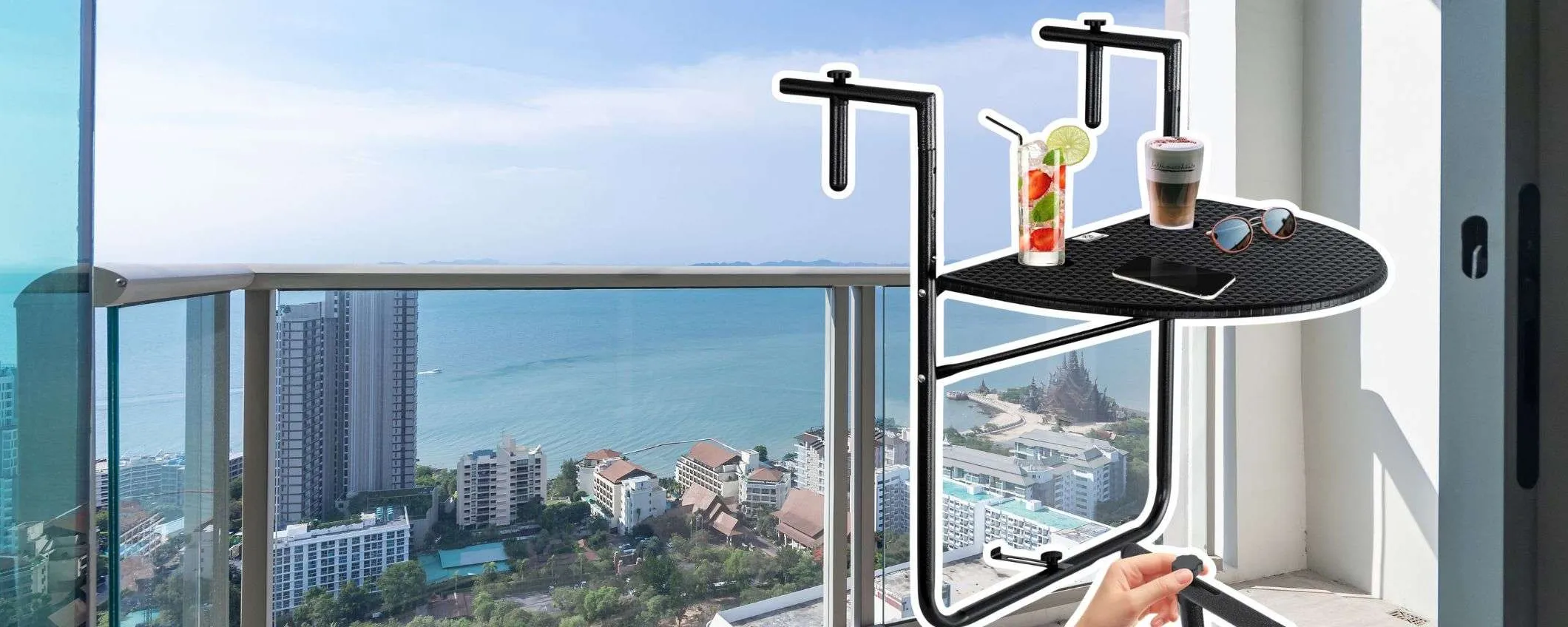 Tavolino pieghevole da balcone: l'offerta LAMPO su Amazon da non perdere