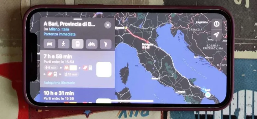 Apple Mappe: trasporti pubblici in tutta Italia