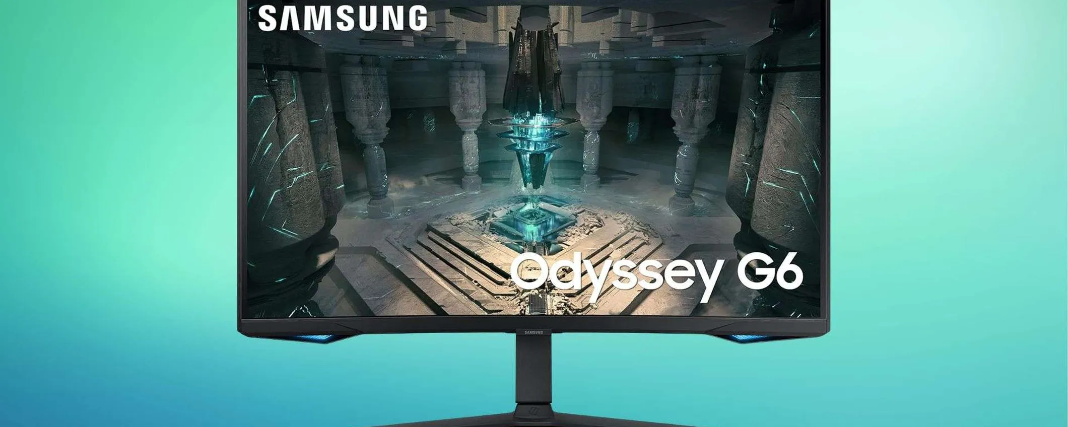 Samsung Odyssey G6: monitor gaming curvo a 399,90€ con sconto del 29%