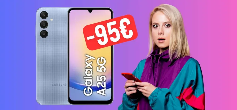 SCONTO FOLLE di 95€ su eBay per Samsung Galaxy A25 5G (8/256GB)