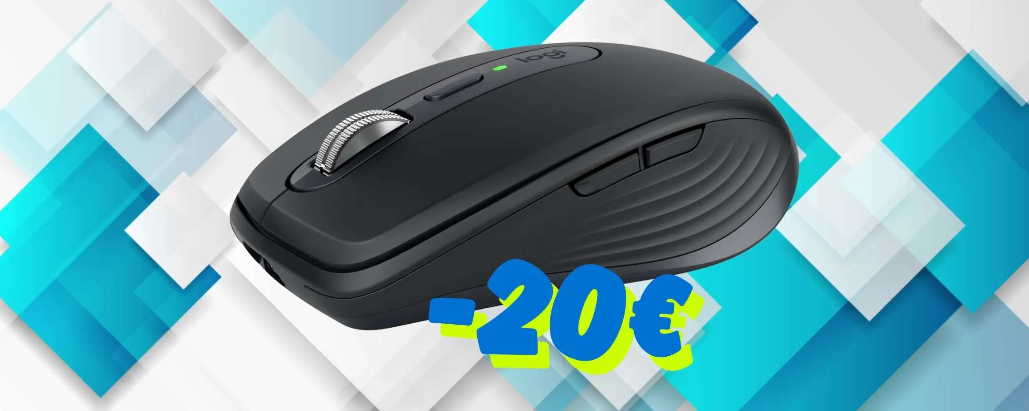 Logitech MX Anywhere 3S: mouse wireless di qualità al prezzo più basso (-20€)